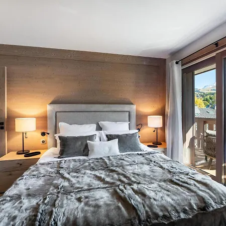 Penthouse A Avec Jacuzzi, Sauna, Piscine & Salle De Sport - Fr-1-569-27 Daire Megève