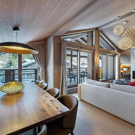 Penthouse A Avec Jacuzzi, Sauna, Piscine & Salle De Sport - Fr-1-569-27 Daire Megève
